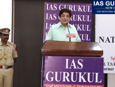 IAS Gurukul “Civil Service for New India” Dr Kiran Bedi ,Lt Gov. Puducherry