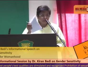 NIU Seminar on Gender Sensitivity Dr Kiran Bedi
